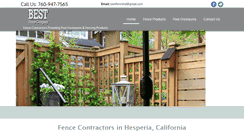 Desktop Screenshot of bestfencehighdesert.com